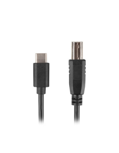 Cable usb tipo c a usb 2.0 tipo b lanberg 1.8m - macho -  macho - negro