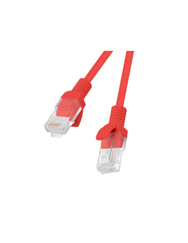 Latiguillo rj45 lanberg cat.6 utp 10m fluke passed rojo