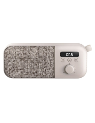 Radio energy sistem fabric box fm - 3w - 1200mah - color crema