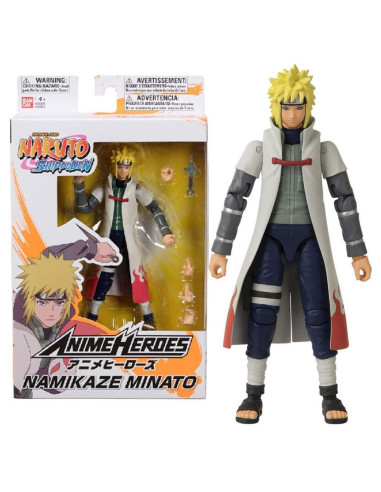 Figura bandai anime heroes naruto namikaze