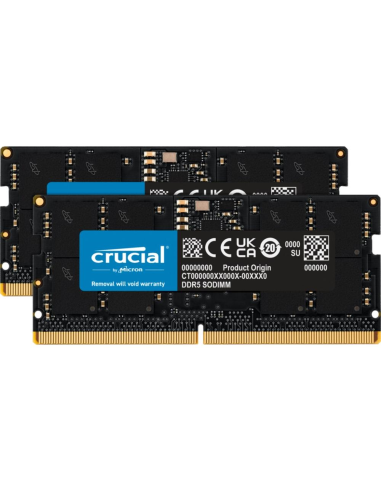 Memoria ram ddr5 32gb crucial  - sodimm - 4800 mhz - pc5 38400 cl40