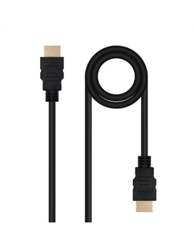 Cable nanocable hdmi v2.0 4k@60hz 18gbps a - m - a - m - 1.5 m - negro