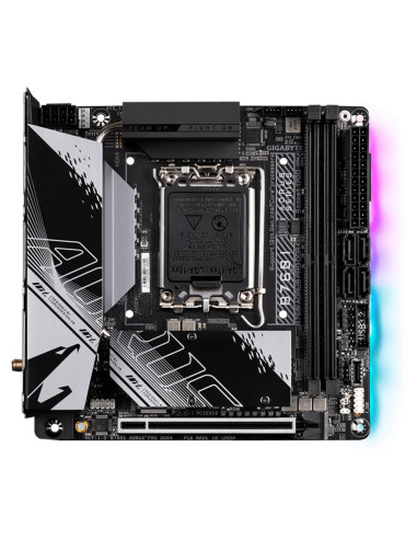 Placa base gigabyte b760i aorus pro 1700 mitx -  2 x ddr4 -  4 x sata -  5 x usb 3.2 -  2 x usb 2.0 -  1 x usb tipo c