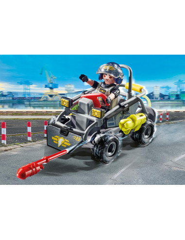 Playmobil fuerzas especiales quad multiterreno