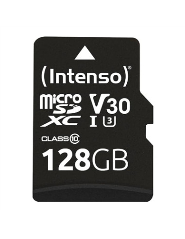 Tarjeta micro sd intenso 128gb profesional uhs - i cl10 + adaptador sd