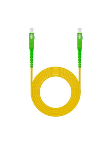 Latiguillo cable fibra optica mono nanocable sc - apc lszh amarillo 5m