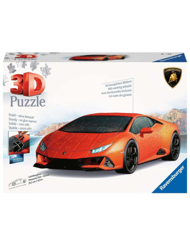 Puzzle 3d ravenzburger lamborghini huracan evo -  new pack