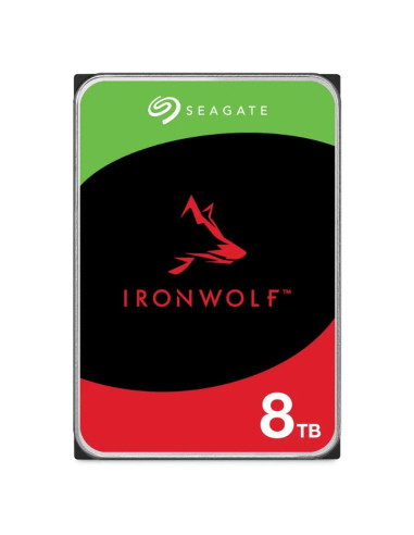 Disco duro interno hdd seagate ironwolf nas st8000vn002 8tb 3.5pulgadas 5400rpm -  256mb -  sata 6gb - s