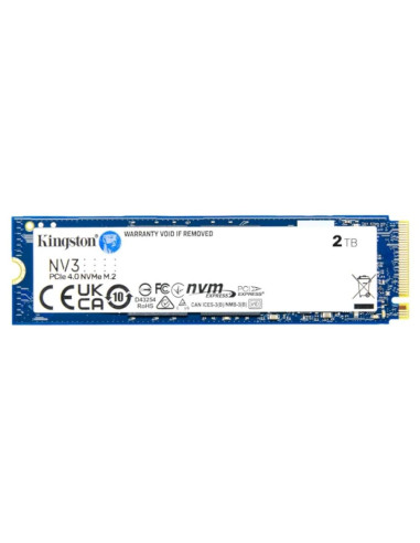 Disco duro interno ssd kingston nv3 2tb m.2 nvme pcie 4.0