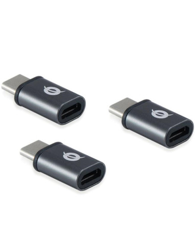 Kit adaptadores conceptronic usb tipo c 3.1 macho a micro usb hembra otg pack 3 unidades