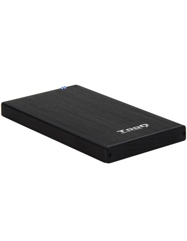 Caja externa tooq tqe - 2527b para hdd - ssd 2.5pulgadas 9.5mm sata usb 3.0 negra