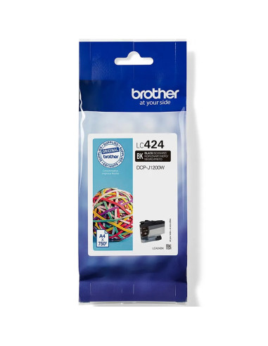 Cartucho tinta brother lc424bk negro 750 paginas