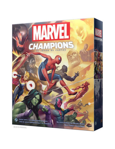 Juego de mesa asmodee marvel champions: el juego de cartas pegi 14