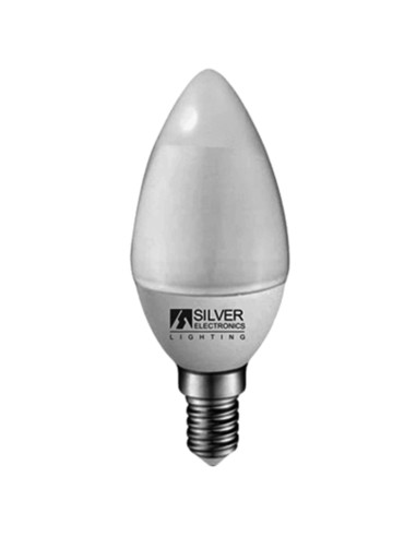 Bombilla led silver electronic eco vela 5w35w -  e14 -  3000k -  436 lm -  160º -  luz calida -  a+