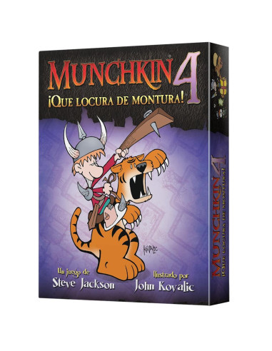 Juego de mesa munchkin 4: ¡que locura de montura! pegi 10