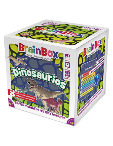 Juego de mesa brainbox dinosaurios pegi 5