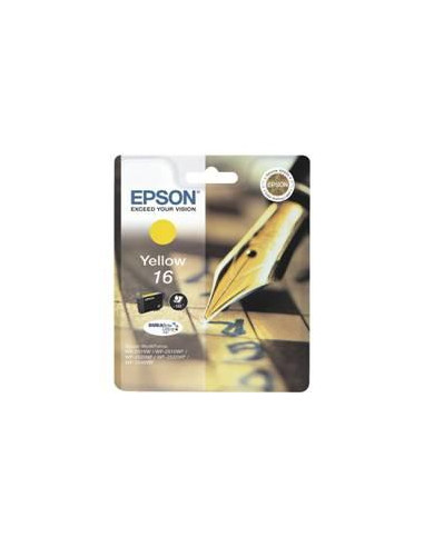 Cartucho tinta epson t162440 amarillo  wf - 2010 - 2510 - 2520 - 2530 - 2540 -  pluma