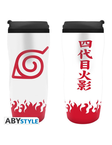 Taza de viaje abystyle naruto shippuden yondaime hokage