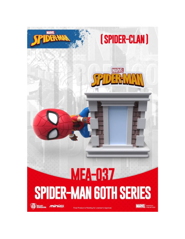 Figura beast kingdom mini egg attack marvel spider - man spider - clan serie 60 aniversario