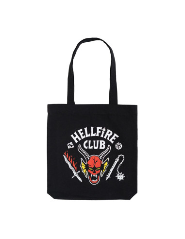 Tote bag stranger things hellfire club