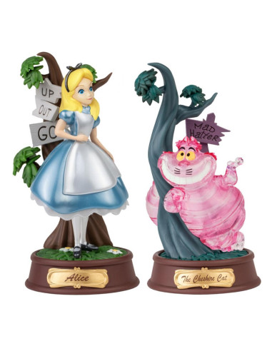 Set de 2 figuras mini dstage disney alicia en el pais de las maravillas color especial