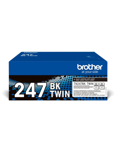 Pack toner brother tn247bktwin negro larga duracion