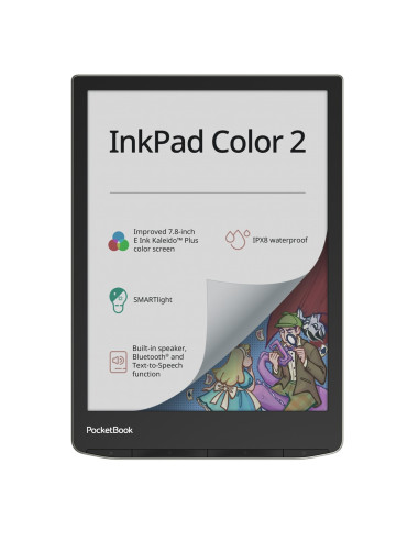 Ebook pocketbook inkpad 2 color 7.8pulgadas 16gb moon silver