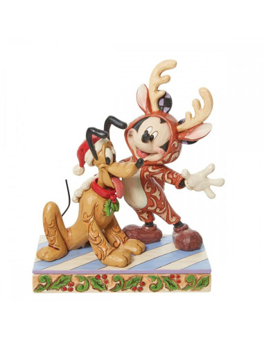 Figura enesco disney mickey & pluto