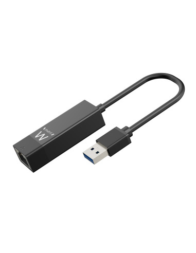 Adaptador usb 3.2 a rj45 ewent ew1017 macho -  hembra - negro