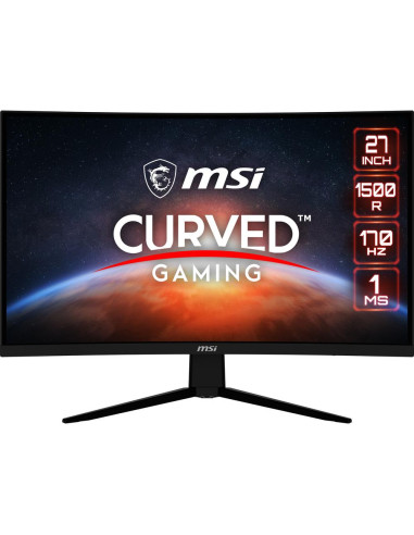 Msi monitor gaming msi g273cq. 27pulgadas  curvo 1500r. va. 2560x1440 (wqhd).170hz.