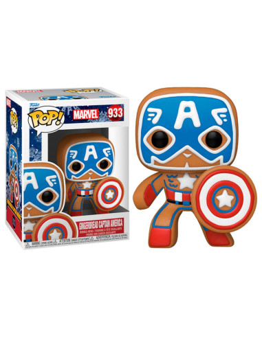 Funko pop marvel navidad galleta jengibre capitan america 50657