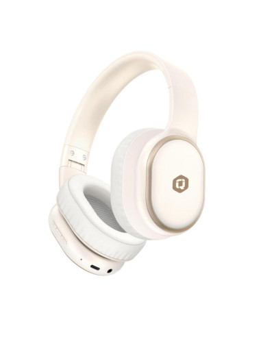 Auriculares qcharx pulse bluetooth beige