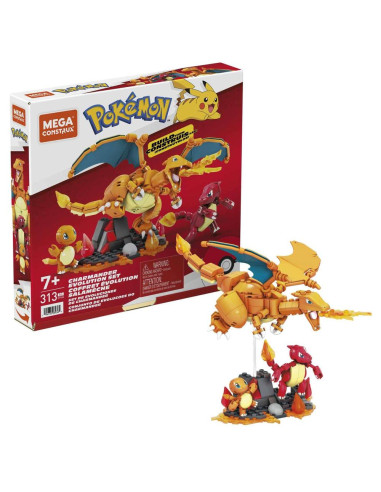 Figura mattel mega construx pokemon charmander evolution