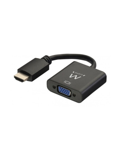 Cable adaptador ewent hdmi macho a vga hembra con audio