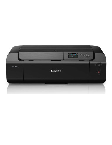 Impresora canon pixma pro - 200 inyeccion color a3 -  red -  wifi -  sin bordes -  8 tintas -  lcd 3pulgadas