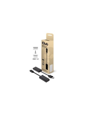 Adaptador club 3d displayport 1.2 a hdmi 2.0