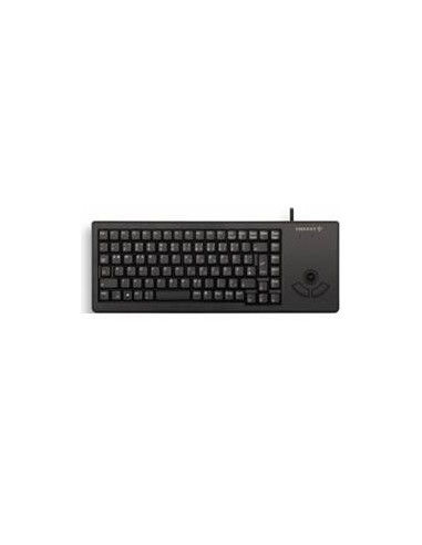 Teclado cherry xs trackball raton integrado compacto usb negro