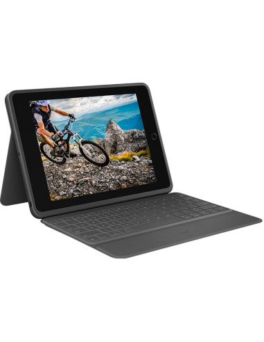 Funda logitech rugged folio negro con teclado para ipad 7ª generacion