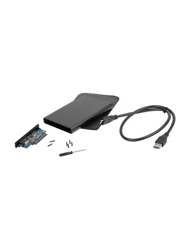 Caja externa natec rhino disco duro 2.5pulgadas usb 2.0 sata negra