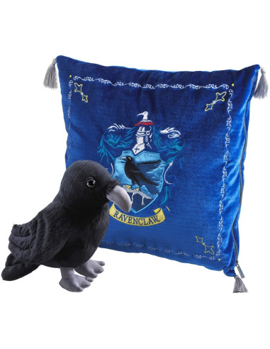 Peluche pack the noble collection harry potter cuervo mascota ravenclaw + cojin ravenclaw