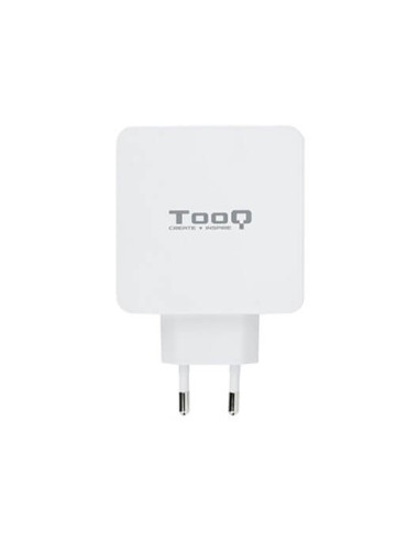 Cargador doble usb tipo c pd + usb tipo a qc3.0 tooq blanco usb tipo c pd - usb tipo a qc3.0 - 48w -  blanco