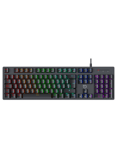 Teclado hiditec mecanico gaming gk400 argb negro