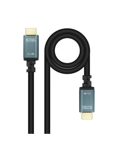 Cable hdmi 2.1 nanocable 8k 1.5m -  macho - macho -  negro