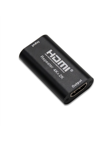 Repetidor hdmi nanocable hembra - hembra -  negro