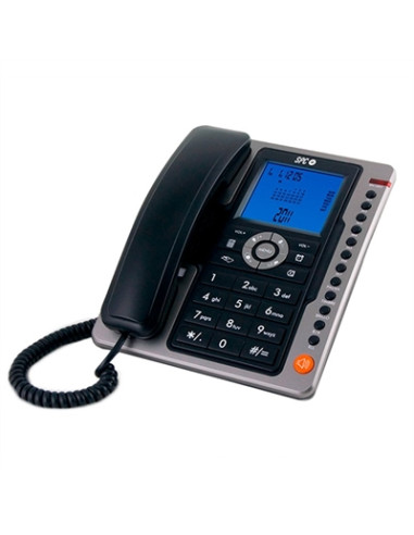 Telefono fijo spc office pro negro mute -  tecla r -  7 memorias directas