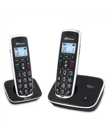 Telefono inalambrico spc dect comfort kaiser duo negro