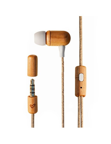 Auriculares micro energy sistem eco cherry wood eco cherry wood -  jack 3.5mm -  20hz -  cable 120cm