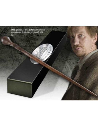 Replica the noble collection harry potter varita de profesor remus lupin varita con caja y placa de identificacion