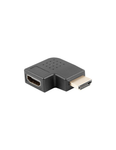 Adaptador lanberg hdmi macho -  hdmi hembra angulo derecha negro