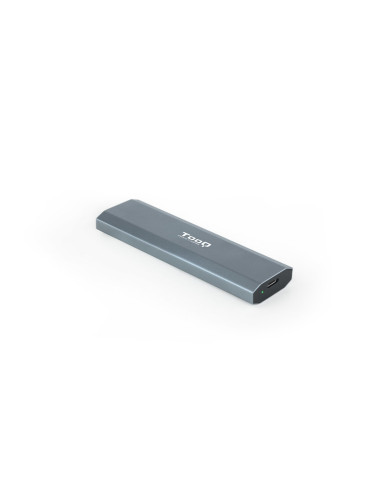 Caja externa tooq tqe - 2223g para ssd m.2 usb tipo c gris